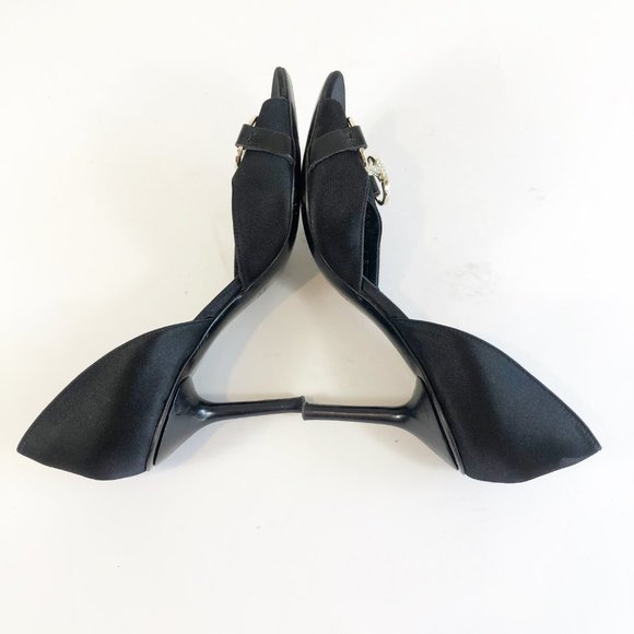 Gucci Black Horsebit Open Tie Hollywood Heels 7B - Picture 9 of 13